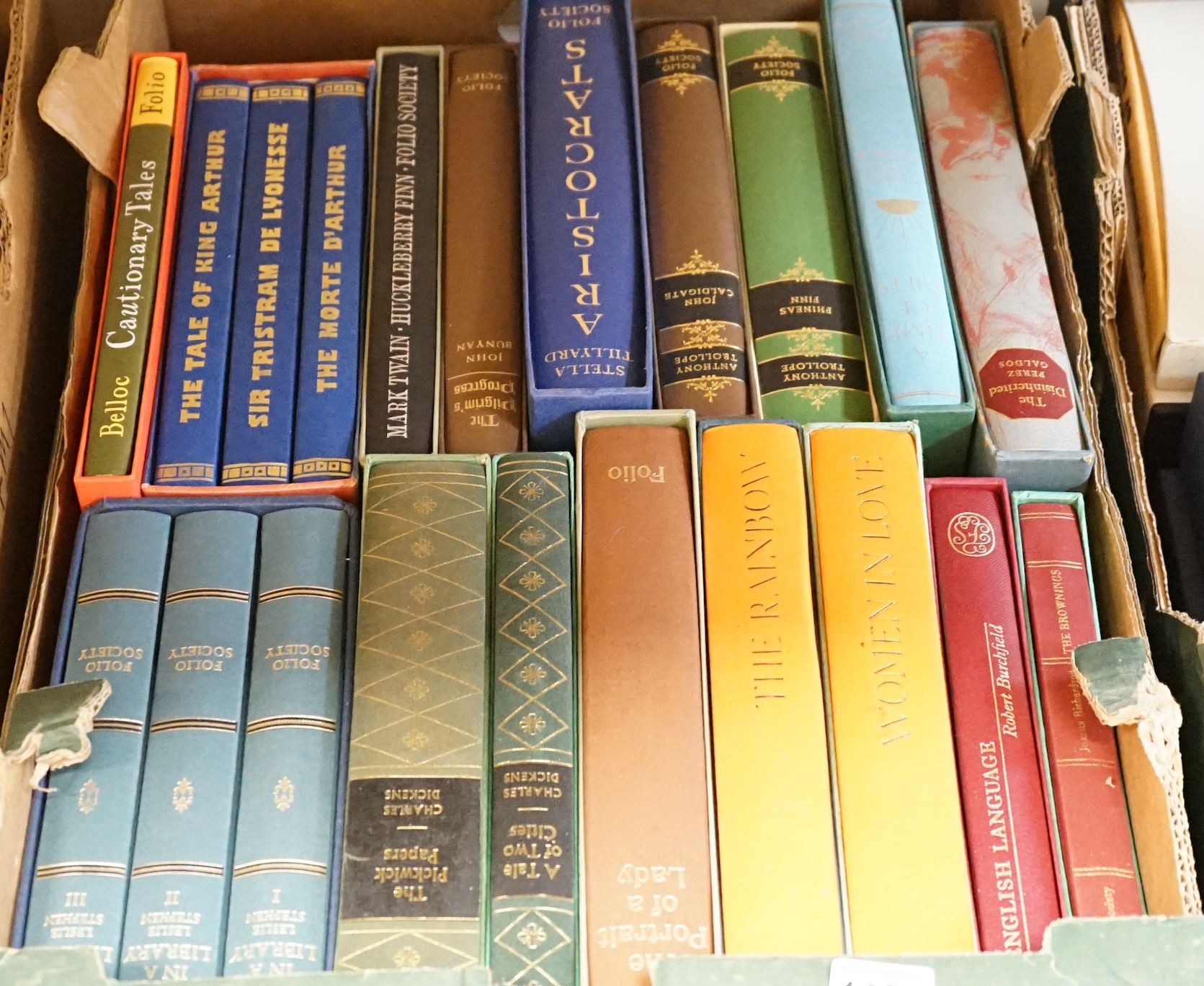 A collection of Folio Society fiction and poetry books